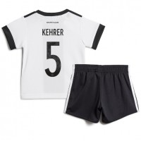 Koszulka piłkarska Niemcy Thilo Kehrer #5 Strój Domowy dla dzieci MŚ 2022 tanio Krótki Rękaw (+ Krótkie spodenki)